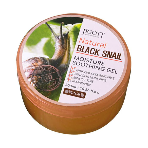 Jigott Natural Black Snail Moisture Soothing Gel - 300 ml / 10.56 fl oz