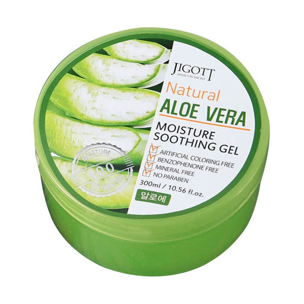 Jigott Natural Aloe Vera 100% Moisture Soothing Gel - 300 ml/10.56 fl. oz