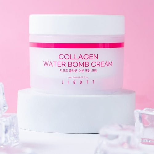 Jigott Collagen Water Bomb Cream, Glowing and Nutritious Skin 5.07 fl. oz