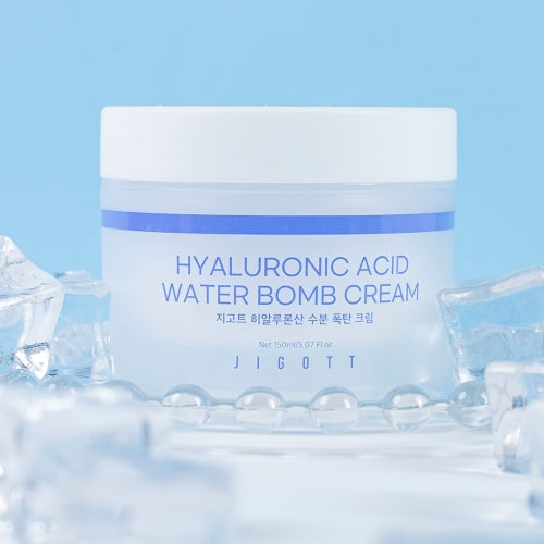 Jigott Hyaluronic Acid Water Bomb Cream, Glowing and Nutritious Skin 5.07 fl. oz