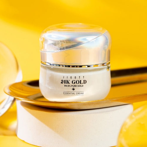 Jigott Signature 24K Gold Essential Skin Care 3 Set Toner, Emulsion, Cream Set