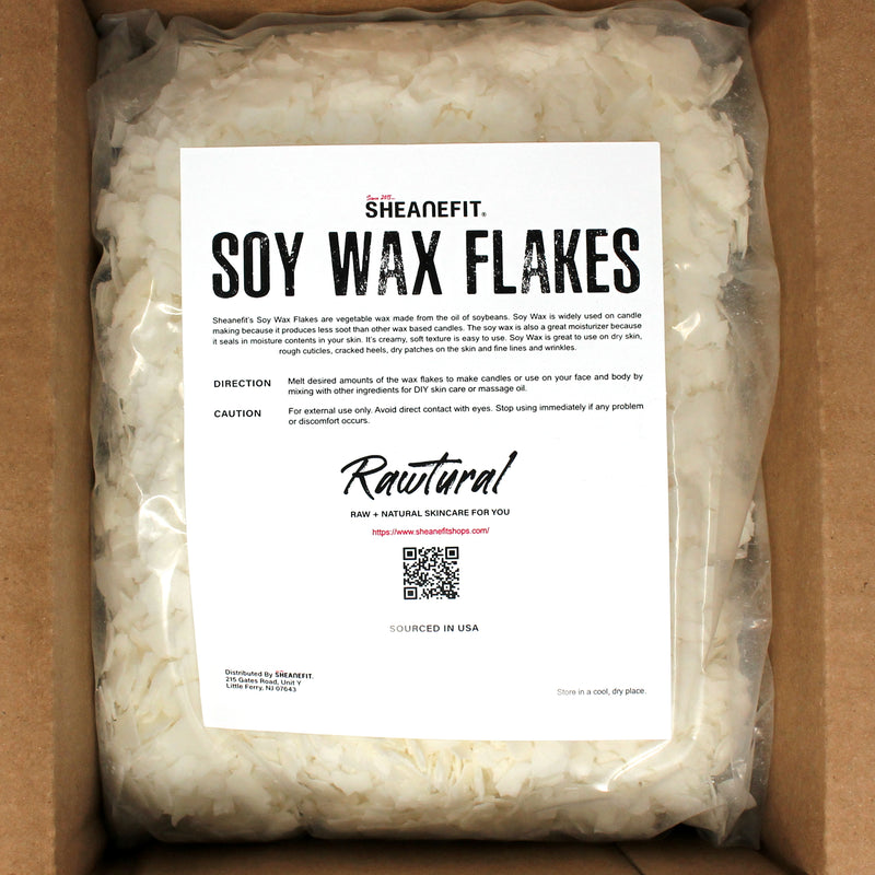 SHEANEFIT Soy Wax Flakes Bulk - 9 LB