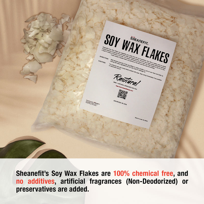 SHEANEFIT Soy Wax Flakes Bulk Bar - 6 LB