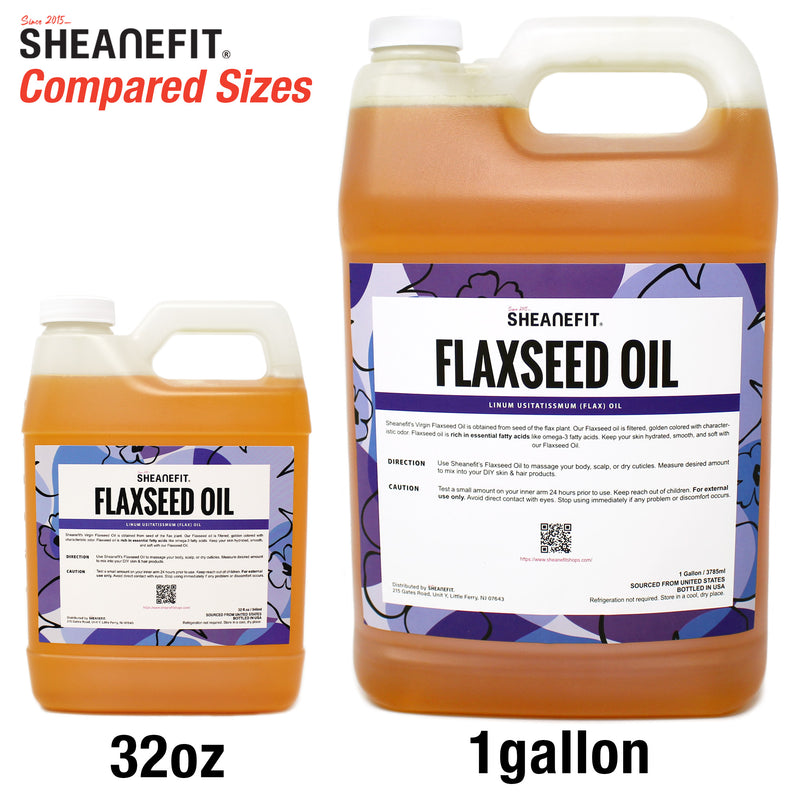 SHEANEFIT Unrefined Virgin Flaxseed Oil - 1 Gallon
