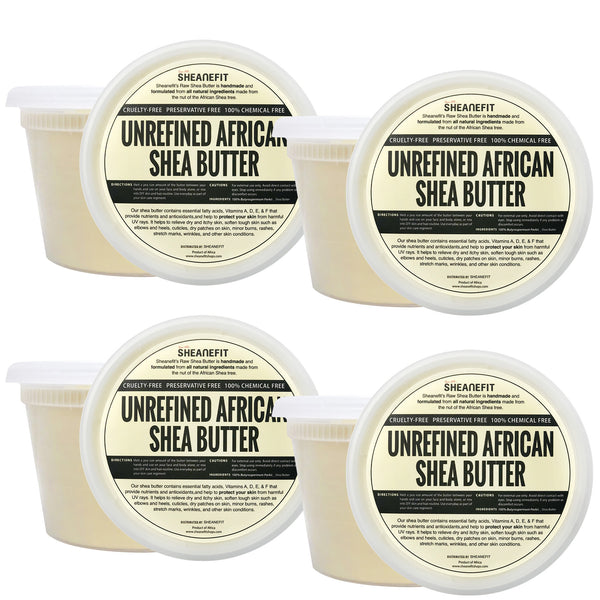 Sheanefit Raw Unrefined Ivory African Shea Butter Bulk Bar- Use