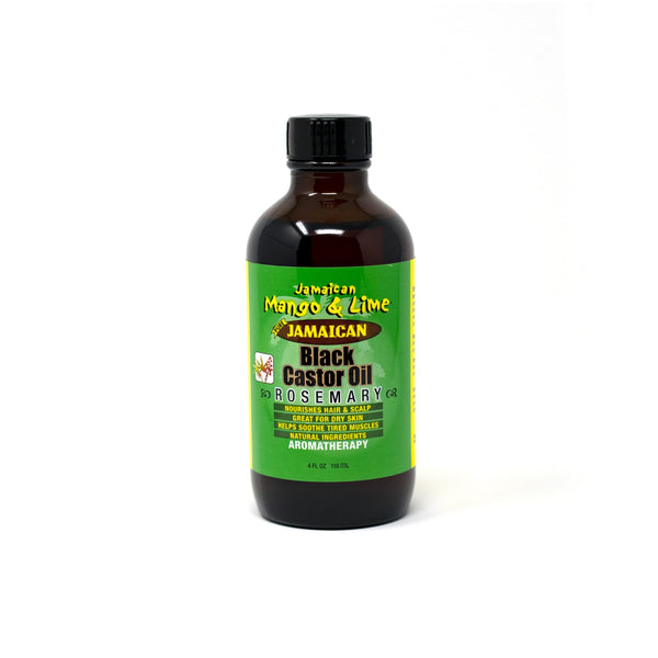 Jamaican Mango & Lime Black Castor Oil 4 Oz - Rosemary