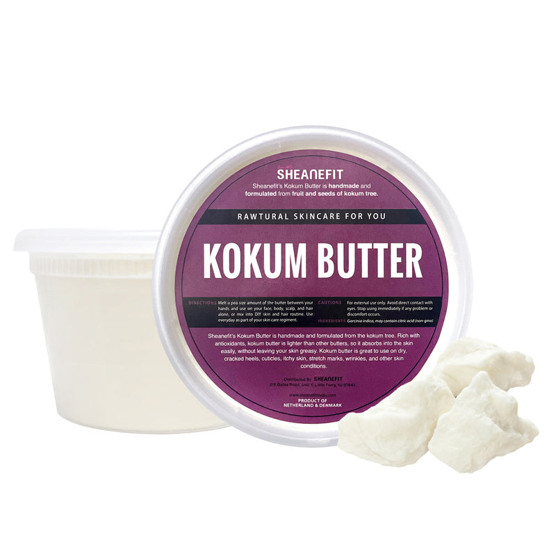 SHEANEFIT Raw Unrefined Kokum Butter - 16 oz