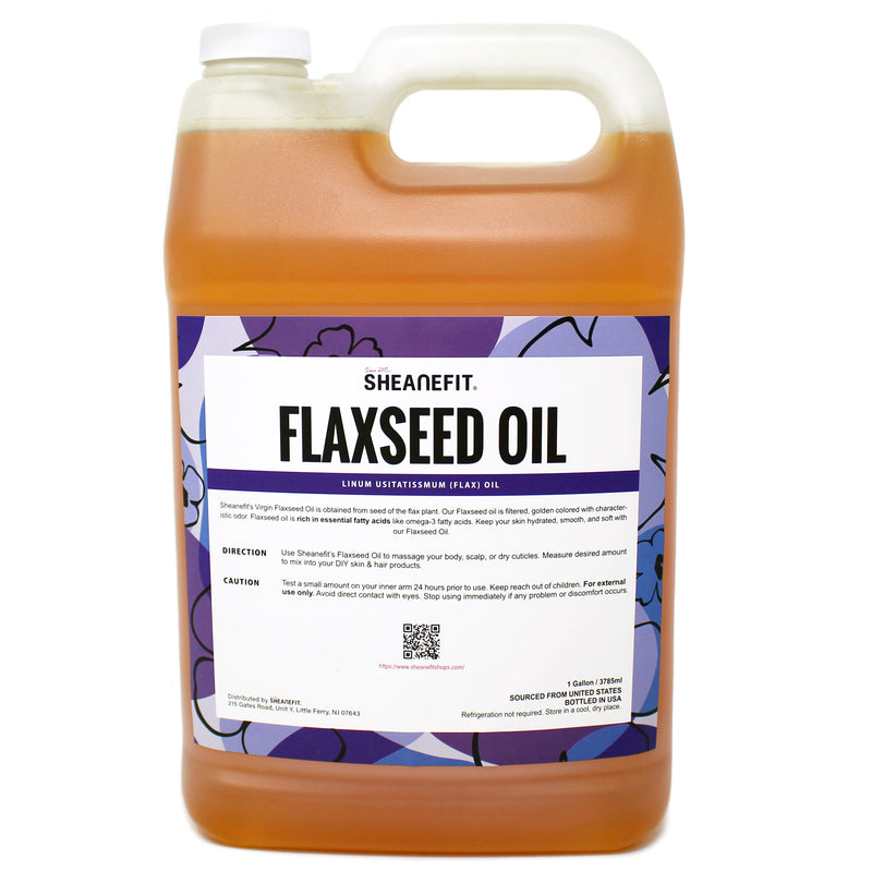 SHEANEFIT Unrefined Virgin Flaxseed Oil - 1 Gallon