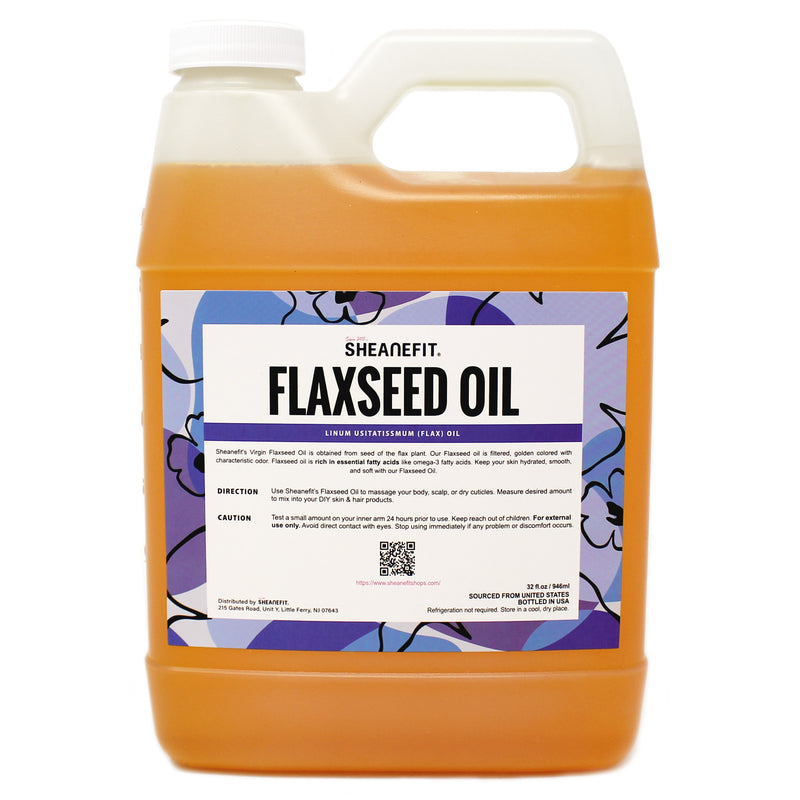 SHEANEFIT Unrefined Virgin Flaxseed Oil - 32 Oz