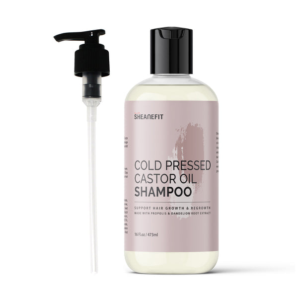 SHEANEFIT Cold Pressed Castor Oil Shampoo - 16 Oz