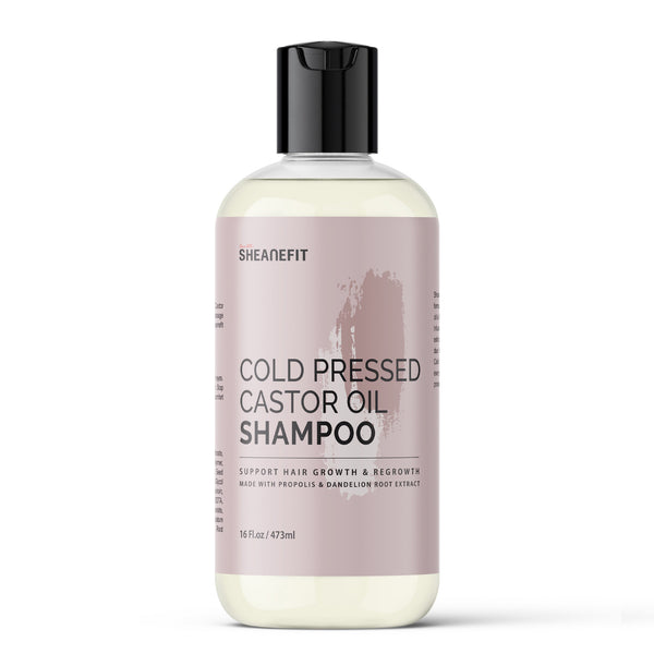 SHEANEFIT Cold Pressed Castor Oil Shampoo - 16 Oz