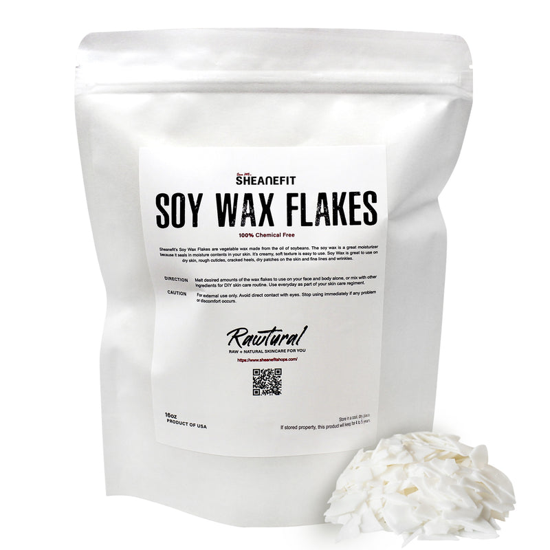 SHEANEFIT Soy Wax Flakes In A Pouch - 16oz – Sheanefit