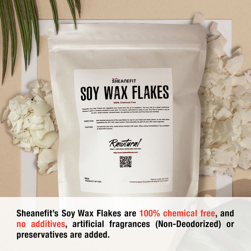 SHEANEFIT Soy Wax Flakes In A Pouch - 16oz