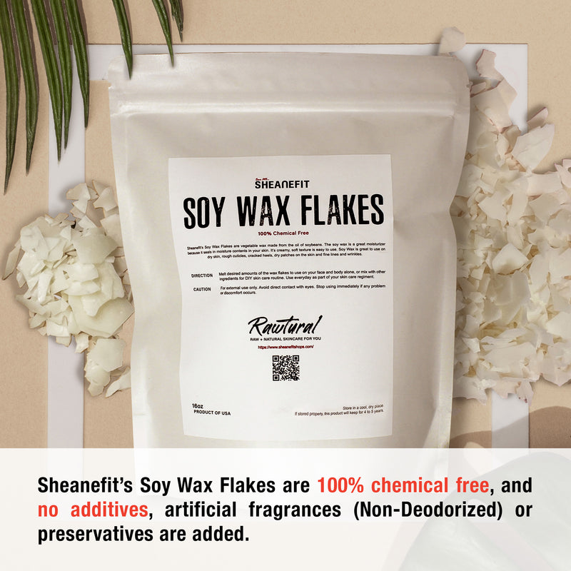 SHEANEFIT Soy Wax Flakes In A Pouch - 16oz – Sheanefit