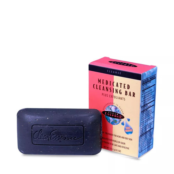 Clear Essence Medicated Cleansing Bar Plus Exfoliants Black Soap 4.7 oz